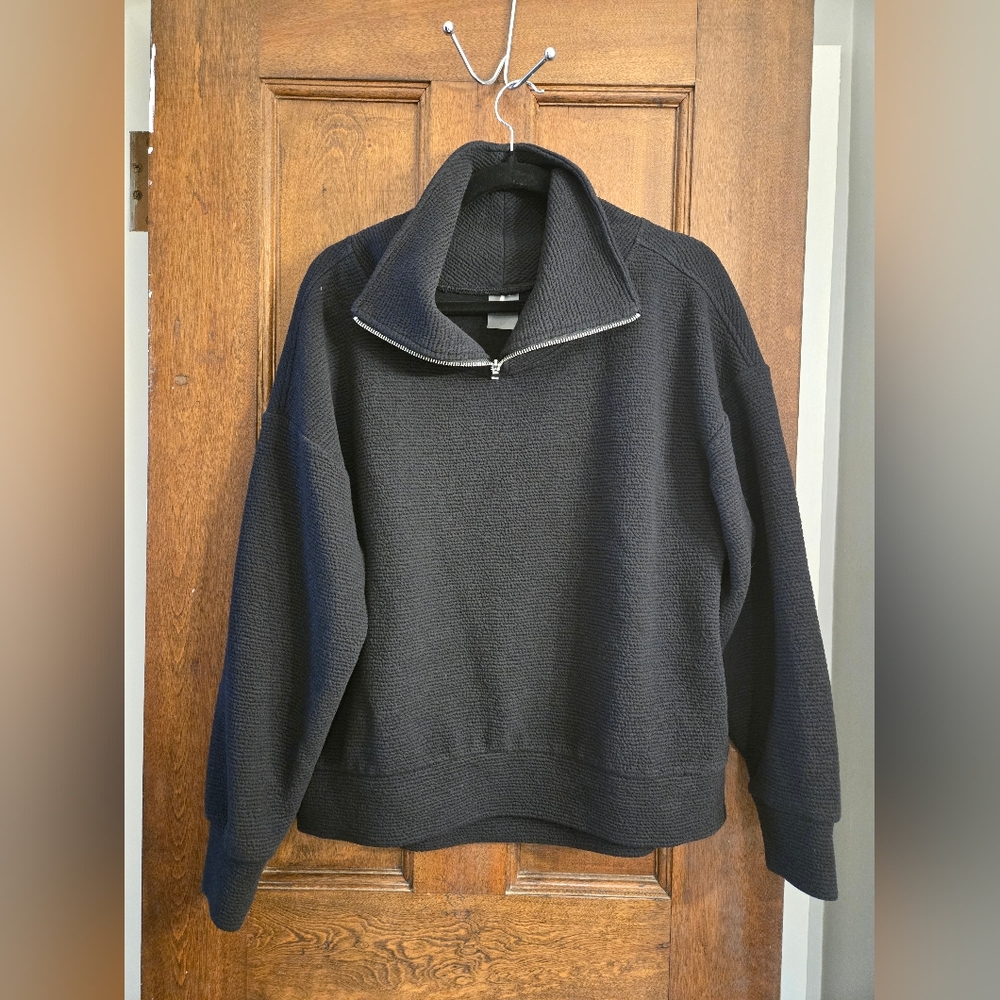 CALIA Black Half-Zip